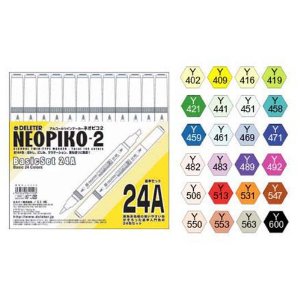 NEOPIKO-2 Basic 24 Color Set