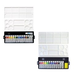 Holbein Acryla Gouache Plastic Palette Set Tube 12 Colors(13 tubes)