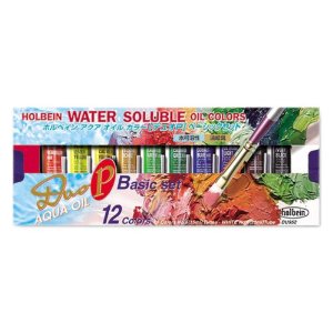 Holbein Aqua Oil Color Duo 12 Color Set P Basic Set