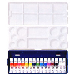 Holbein Poster Color Plastic Palette Set 11ml Tube 14 Colors(15 tubes)