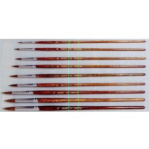 KUMANO Oil Painting Brush OX Hair Round No.0　