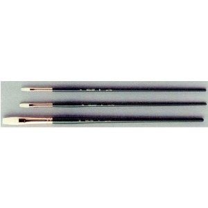 KUMANO Oil Painting Brush High Grade Hog Hair Flat 3 Brush Set