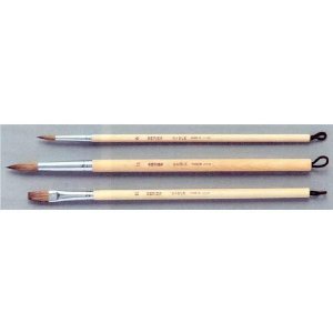 KUMANO Water Color Brush of Hinoki Cypress from Forest Thinning Set 3 Types