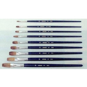 KUMANO Water Color Brush SF Series Horse Hair Flat Brush No.12