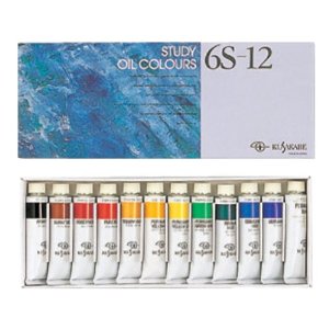 KUSAKABE Oil Color 6S-12 Color Set