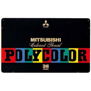 MITSUBISHI Colored Pencil Polycolor No.7500 36 Color Set