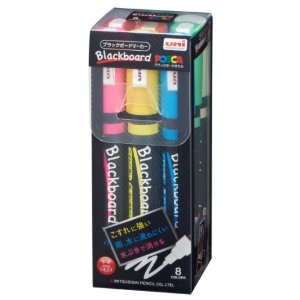 MITSUBISHI BLACKBOARD POSCA Medium type 8 Color Set