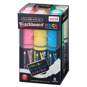 MITSUBISHI BLACKBOARD POSCA Bold type 8 Color Set