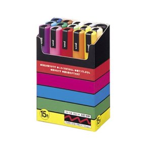 MITSUBISHI POSCA Medium type 15 Color Set