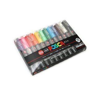 MITSUBISHI POSCA Super Thin type 12 Color Set