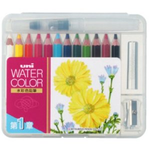 MITSUBISHI Uni Watercolor Pencil 12 Color Set