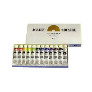 Nicker Acrylic Gouache 11ml 12 Color Set