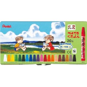 Pentel Crayon 20 Color Set