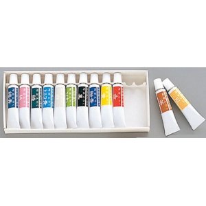 Pottery underglaze colors, 12 color set 17g tube