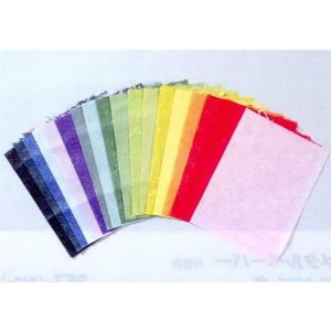 Unryu Japanese paper, Octavo format (about 21.5 to 16.5 cm) 20 color set